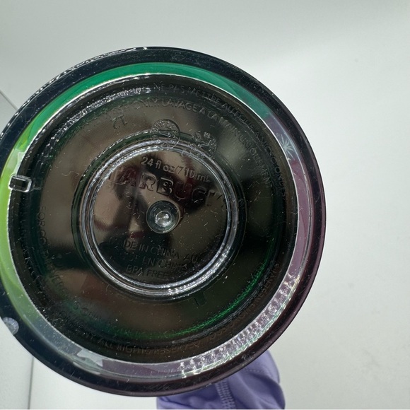 Starbucks 2023 Holiday Ribbons & Trees Star Straw Topper Tumbler 24oz - Picture 8 of 10